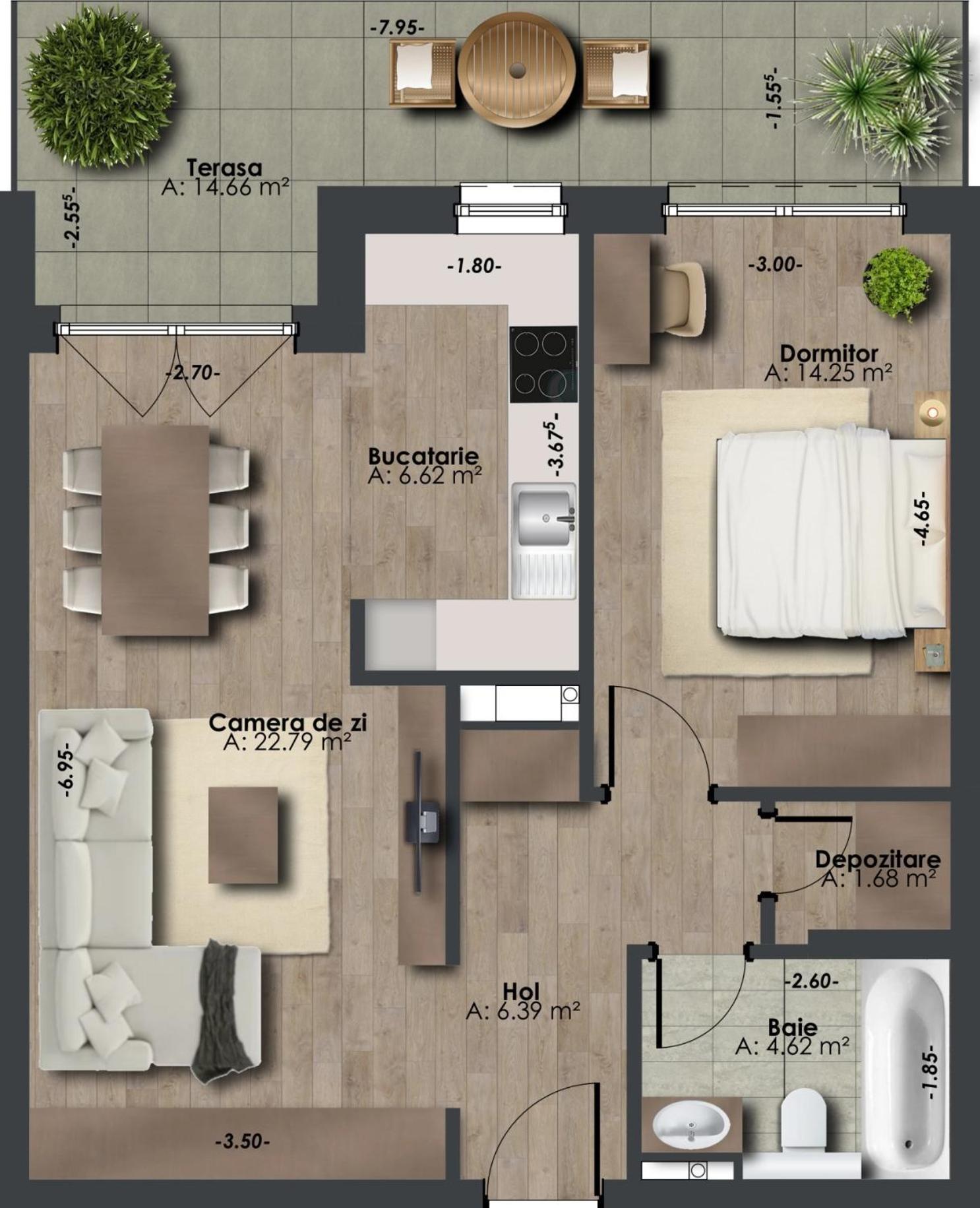 Bel Dom - The Central, Spacious 2 Rooms Luxury Apartment 클루지나포카 외부 사진